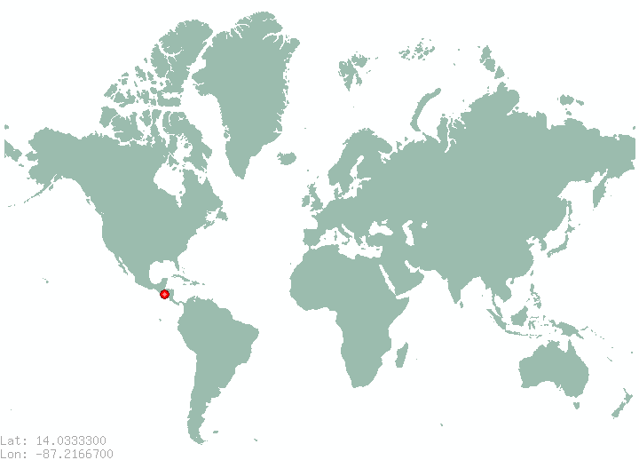 Agua Zarca in world map