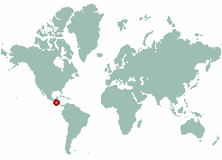 El Barril in world map