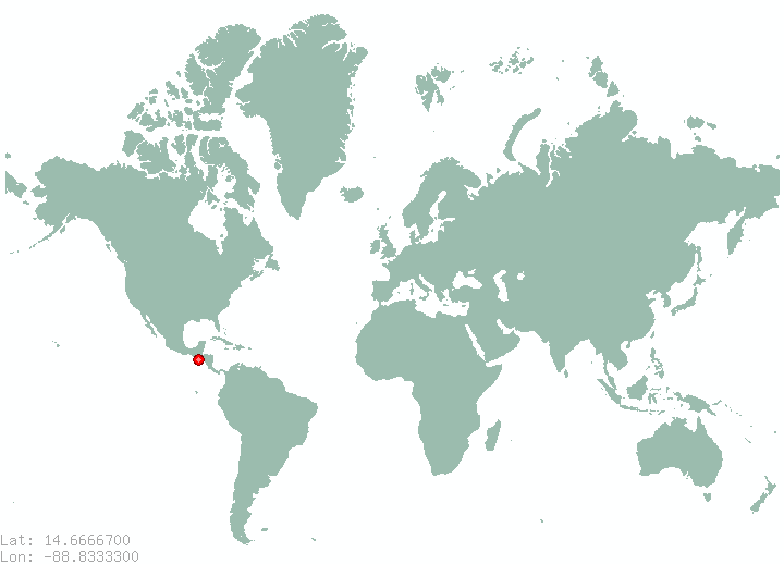 Viga Atravesada in world map